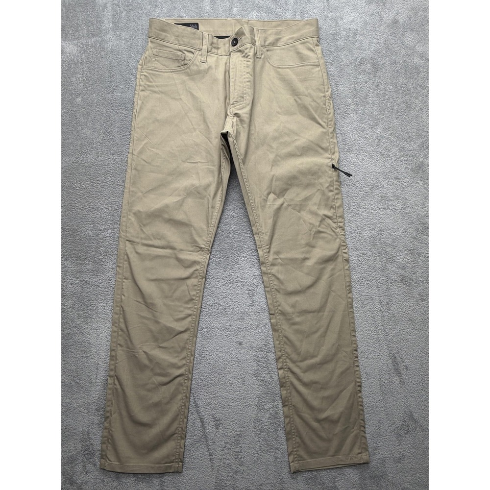 Oakley Pants Mens Measured 36x33 Beige Chino Slim Fit Canvas Pockets Straight